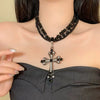 Cross Bead Necklace