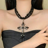 Cross Bead Necklace