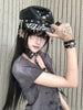 Punk Skull Biker Cap