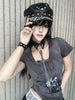 Punk Skull Biker Cap