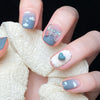 Heart in Sky Artificial Nails