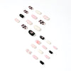 Harajuku Style Pink n Black Artificial Nails