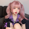 Pastel Violet Curly Him Cut Wig