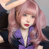 Pastel Violet Curly Him Cut Wig