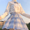 PLUS | JK Plaid Skirt with Matching Bow- Bubblegum Sundae