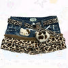 Gyaru Kitty Up-cycled Skirt