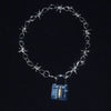 Barbed Wire Padlock Necklace