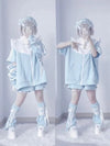 24SS Tenshi Kaiwai Set (Blouse, Shorts, Legwarmers)