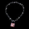 Barbed Wire Padlock Necklace