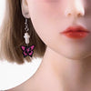 噬骨蝶 Butterfly & Cross Earrings