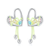 Neon & Gems Heart Earring