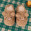 🐻Brownie Bear and Pudding Bunny Fluffy Slippers🐰