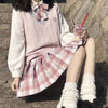 Japanese School Uniform JK Plaid Skirt - Cherry Soda