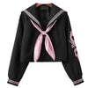 「 龍 」Silver and Pink Dragon Embroidered Delinquent Japanese School Uniform Top