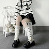 White Valentine's Day Harajuku Leg Warmer Sock